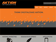 Tablet Screenshot of aktioninteractive.com